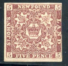 Newfoundland 5 F - VF Mint Just Fine, Close at right with PFC Part OG cv $325