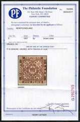 Newfoundland 5 F - VF Mint Just Fine, Close at right with PFC Part OG cv $325