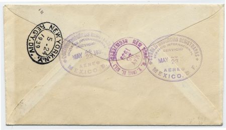 Mexico 1939 C93A 20c Sarabia on Cover with Special Cachet