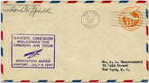 US 1937 UC28 1937 (Jul 6) UC28 Oregon Air Tour cover signed by Pilot