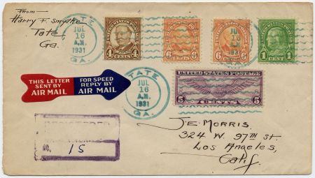 US Georgia, Tate 552 558 685 C12 Fancy Cancel Cover