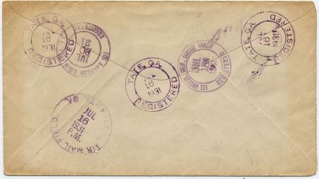 US Georgia, Tate 552 558 685 C12 Fancy Cancel Cover