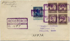 US Indiana, Castleton 635, 637 Fancy Cancel Cover, Negative Castle in Rectangle