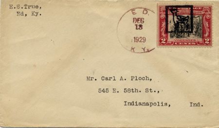 US Kentucky, Ed 651 Fancy Cancel Cover, Deer in Square
