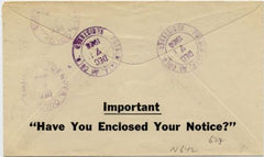 US Colorado, Pueblo 697 Fancy Cancel Cover, Circle Target