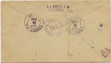 US Pennsylvania, Corry 565, 632, 644 Fancy Cancel Cover, Arrow