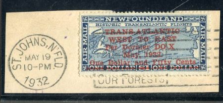 Newfoundland C12 F - VF + Used on Piece - 1st Day Cancel cv 400.00