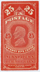 US PR3a Newspaper Mint VF Carmine Red Shade - Scarce! cv $425
