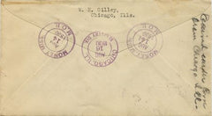 US Mississippi, Money 636, 640, 651, U429 Fancy Cancel Cover