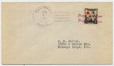 US Idaho, Squirrel 702 Fancy Cancel Cover, New Year
