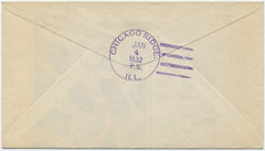 US Idaho, Squirrel 702 Fancy Cancel Cover, New Year