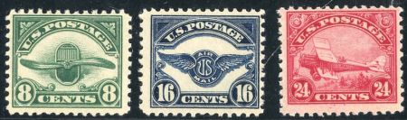 US C4 - C6 Airmail Fine + NH Fresh! cv $310