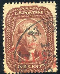 United States 28 Early Classics Used F Bright Color Light New Orleans Cds and red paid cv $1,150