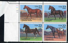 US 2155-8 F - VF Mint Plate Block, Gum Faults, Corner Perf Fold, Unique