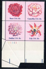 US 1876-9a Error VF NH Plate Block - Corner Perf Fold - Unique
