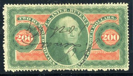 US R102c Revenue Used F - VF Bright Fresh Colors Faint Vertical Crease cv $950.00