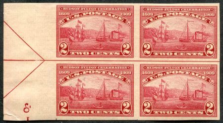 US 373 Early Commemoratives VF NH Top + Left Arrow Blocks