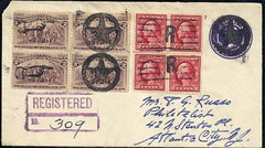 US Pennsylvania, Corry 2341, 409, U436 Fancy Cancel Cover Star in Circle