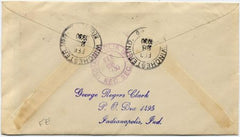 US Indiana, Winchester 632, 634, 642, 651 Fancy Cancel Cover
