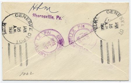 US Pennsylvania, Sharpsville 632, 640, 689 Fancy Cancel Cover