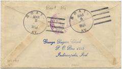 US Kentucky, Boat 632, 634, 642 Fancy Cancel Cover, Boat
