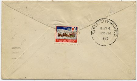 US Indiana, Santa Claus 654 682 Fancy Cancel Cover, Santa Full Figure