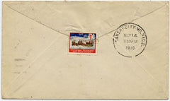 US Indiana, Santa Claus 654 682 Fancy Cancel Cover, Santa Full Figure