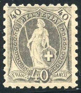 Switzerland 91 F - VF LH Full Perfs! Fresh! cv $950