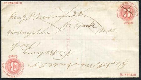 US 3 cent Reply Envelope Patent Essay Undersander EBo1