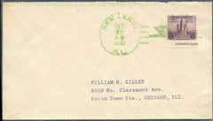 US Illinois, New Lenox 731a Fancy Cancel Cover, Boat in Water