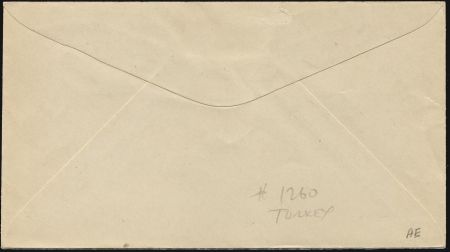 US Illinois, Worth 649 Fancy Cancel Cover, Turkey
