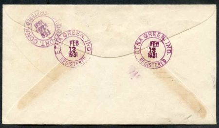 US Indiana, Etna Green 557, 632, 641, 654 Fancy Cancel Cover, EG