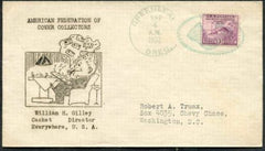 US Oregon, Greenleaf 727 Fancy Cancel Cover, Arm