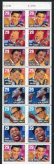 US Errors 2737cP Mint XF NH Uncut Pair of Panes of 8 perf horiz. only