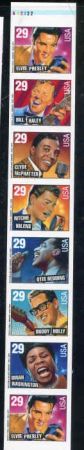 US Errors 2737aP XF NH Mint Imperf Rock and Roll - Rare! Pane of 8 (cv pane of 4 $2000.00)