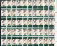 US Errors 1384c Sheet of 50 Missing Offset Green Color