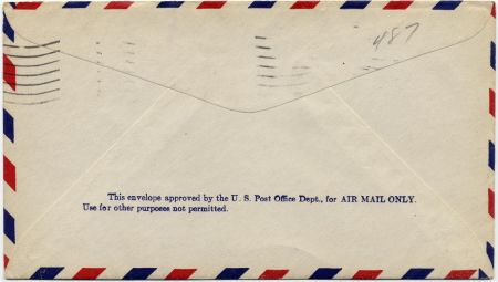 US 1931 C12 on Cover Signed by Pilot Lt. Col. Richard. B. Barnitz