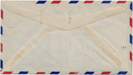 US 1946 C32 on Airmail Cover Signed by Pilot Jack Irwin