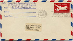 US 1950 UC18 FDC Signed by Pilot Malcolm Allison