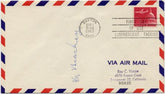 US 1963 C64a FDC Signed by Pilot Hillery Beachey