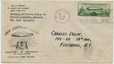 US 1933 C18 on Century of Progress Zeppelin Flight Cover