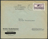 Saar 1935 Cover to Germany with C7