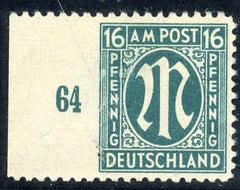 Germany Occupation - A.M.G. 3N10 var. Mi25BUI VF NH Imperf Left Margin, Cert BPP
