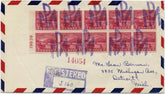 US South Carolina, Pacolet Mills 681 Fancy Cancel Cover, "PM"
