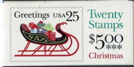 US 2429a Error BK168 Unexploded Booklet Error - 3 Panes instead of 2