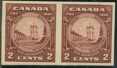 Canada 210a XF NH Imperf Pair Mint cv $1,150