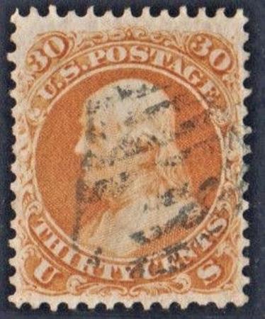 US 71 Early Classics F - VF Used Nicely Centered - Light Cancel
