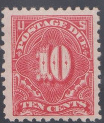 US J56a Postage Dues VF LH Large Margins - Dull Rose cv $80
