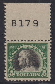 US 524 Washington - Franklin Vignette Plate Number 8179 Single Beautiful!
