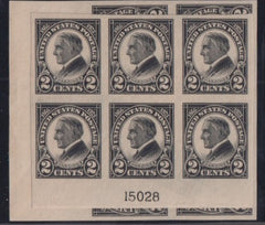 US 611 Modern Very LH top & Blottom Plate Blocks Num 15028